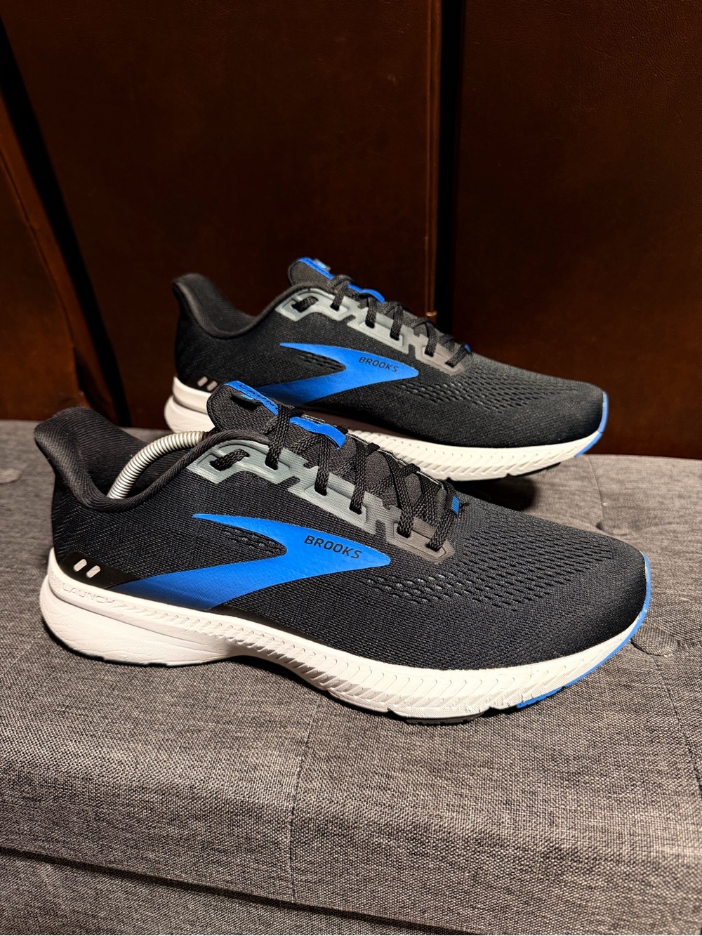 Brooks Launch 8 Men's Running Shoes Black Blue Size 11